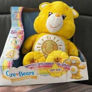 Care Bears Sing-A-Long Funshine Bear Interactive Plush Toy 3‎ Songs New in Box